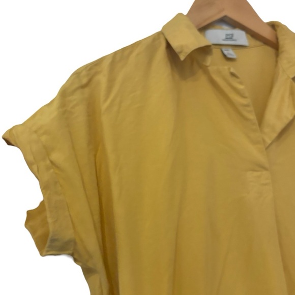 Thread + Supply Yellow/Gold Summer Shirt Dress -Small - Picture 3 of 5